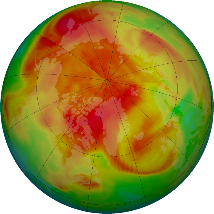 Arctic ozone map for 04 April 1998